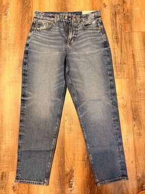 American Eagle Outfitters Straight-Leg Medium Blue Jeans